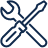 screwdriver and wrench icon
