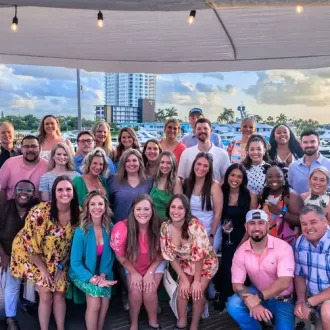 Group photo outside
