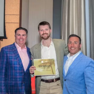 Group photo with an award
